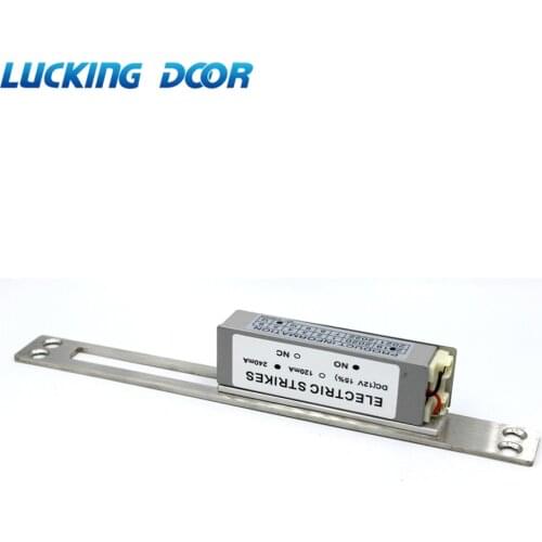 Electric Strike door lock Fail Secure Fail Safe NO NC Electric Strike Door Lock DC12V Long panel Dual port
