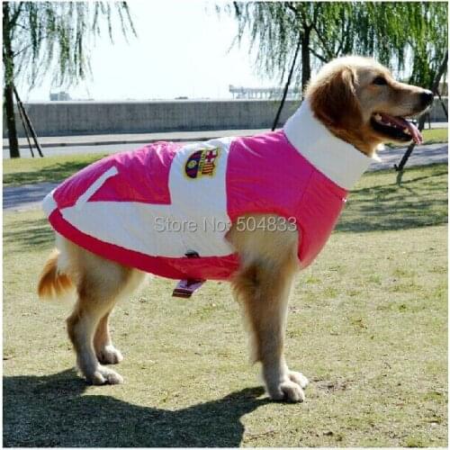 Large Dog Winter Clothes Golden Retriever Samos Big Dog Padding Cest Ski Wear 2XL-4XL 3colors