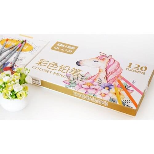 1 pcs standard 120 Soft Colors Colored Pencils120 colors Profissional Oil-based Color Pencil set for Coloring Books Art Supply