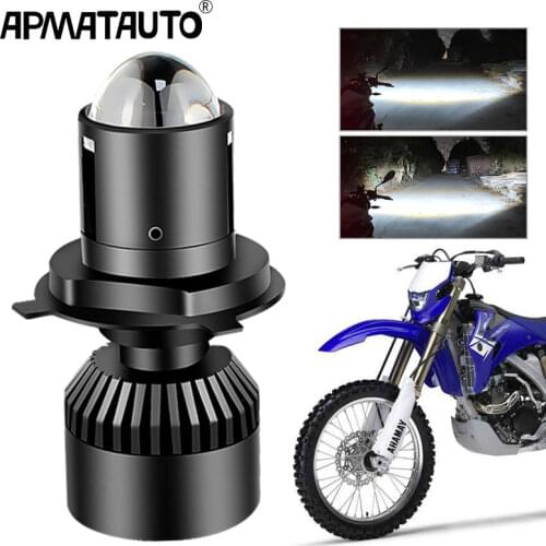 1PCS Motorcycle Lens LED Headlight H4 Bulb For YAMAHA WR250F 2015-2018 WR450F 2018 MX Enduro Dirt Bike Universal CRF YZF DRZ KLX