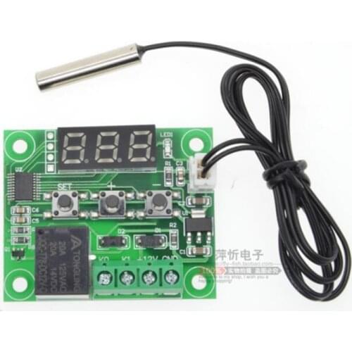 1PCS W1209 DC5V DC12V heat cool temp thermostat temperature control switch Relay module 50CM