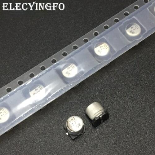 10pcs/100pcs 47uF 6.3V47UF NACE series 5x5.5mm 6.3V47uF Chip type SMD Audio Electrolytic Capacitor