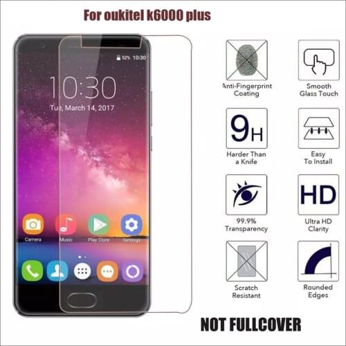 2PCS 2.5D Tempered Glass For Oukitel K6000 Plus High Quality Protective Film Explosion-proof Screen Protector for K6000 plus
