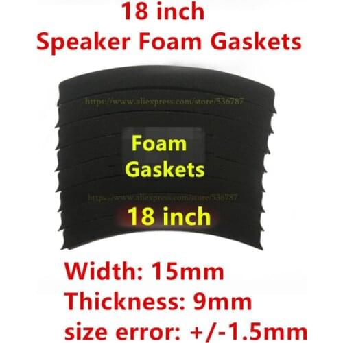 20sets/lot 18" 15mm/9mm 18 inch replace to woofer bass loudspeaker speaker horn foam gaskets