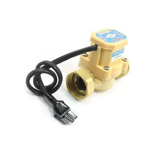 3/4PT M/F Thread Brass Water Flow Sensor Switch Flowmeter 0.75-5L/Min 120W 220V
