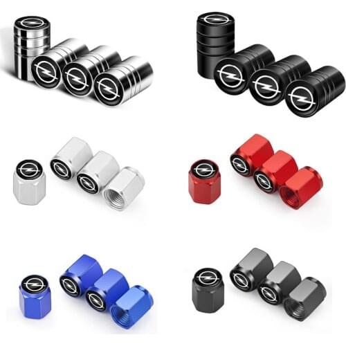 4pcs aluminum Car Tire Wheel Valve Stem Caps For Opel Astra H G J Insignia Mokka Zafira Corsa Vectra C D Car Accessories