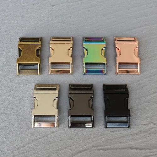 50 Pcs 25mm Backpack Dog Collar Webbing Quick Release Metal Buckle Safety Clasp Outdoor Paracord Bracelet DIY Accessories