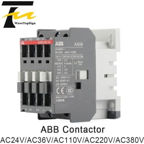 ABB Contactor AX09-30-10-80 AC24V AC36V AC110V AC220V AC380V