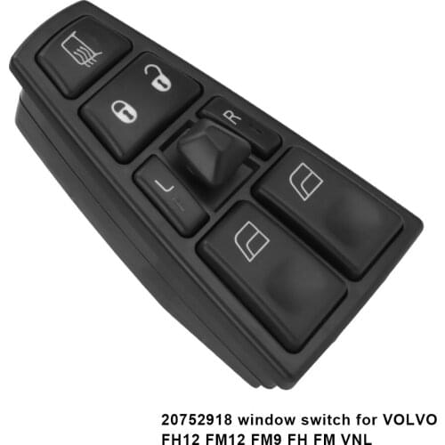 Car Accessories Electric Window Switch 20752918 205688857 21543897 21354601 20452017 For VOLVO FH12 FM12 FM9 FH FM VNL
