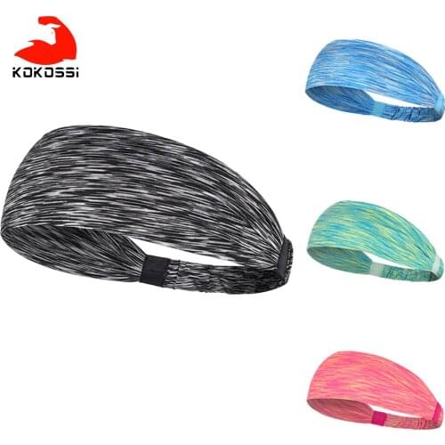 KoKossi Fitness Yoga Sport Headband Elasticity Quick-drying Breathable Absorb Sweat Cycling Running Skin-friendly Bandana Unisex