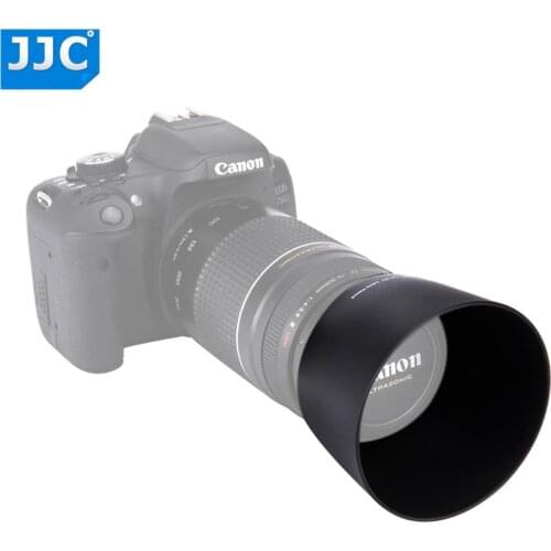 JJC ET-60 Camera Lens Hood for Canon EF-S 55-250mm f/4-5.6 IS II EF-S 55-250mm f/4-5.6 IS EF 75-300mm f/4-5.6 III USM