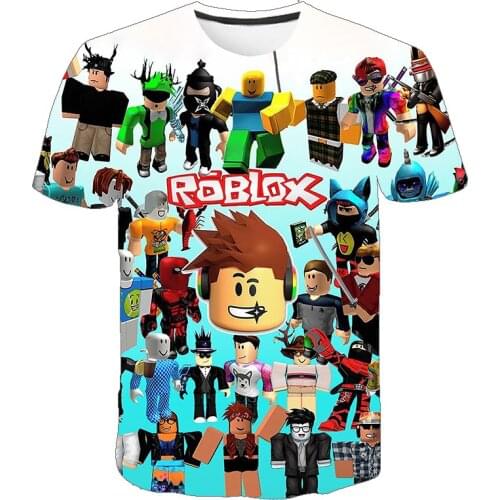 2021 Kids Robloxing O-neck Top Tees Summer harajuku 3D Print Casual Tshirt Boys Game Sport T-Shirt Children Anime tshirt