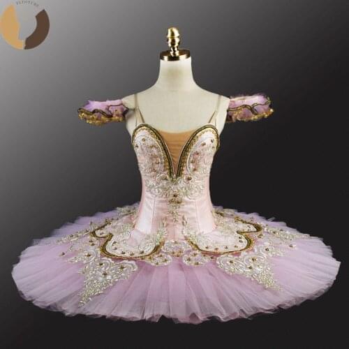 FLTOTURE Adult Professional Classical Ballet Pancake Tutu Children Ballet Competition Costumes Ballet Variation Nutcracke Tutus
