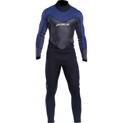 Wetsuit Deep Diving Snorkeling One-Piece Surfing Suit Outdoor Wading Sports 3MM Wetsuit MenS Neoprene Thickened Warmth