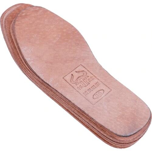 Hot! 1Pair 36-42 Breathable Leather Insoles Women Men Ultra Thin Deodorant Shoes Insole Pads