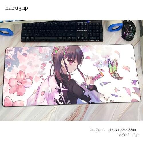 Kimetsu no Yaiba mouse pad gamer 800x300x3mm gaming mousepad Halloween Gift notbook desk mat 3d padmouse pc gamer mats gamepad