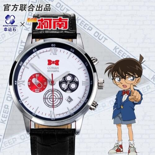 Detective Conan Quartz Watch Anime Cosplay Costumes Teen Gift Kid Kudou Shinichi Mouri Ran