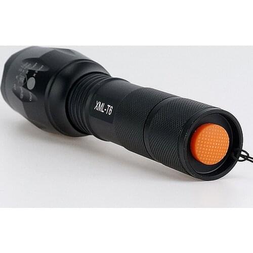 USA EU Top Selling E17 CREE XML T6 2000LM Aluminum Camping Zoomable cree led flashlight Torch lamplight for AAA or 18650 battery