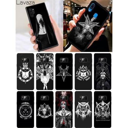 Lavaza Pentagram 666 Demonic Satanic Soft Silicone Case for Samsung S6 S7 Edge S8 S9 S10 Note 8 9 10 Plus