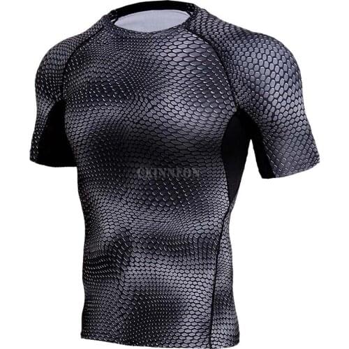 50Pcs/Lot New Quick Dry Mans Compression Shirt Gym Fitness Base Layer Jerseys Cycling Tights Men Women Cycling Sportswear