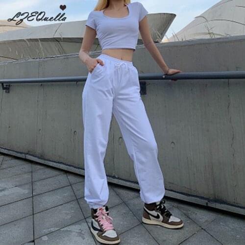 New 2021 Spring Fashion Women Pants Woolen High Waist Loose Elegant Korean Style Casual banana Pants NZ2947