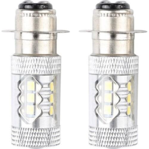 Pair Of 80W LED Head Light Bulbs 600lm For Motorcycle Substantial Efficient
