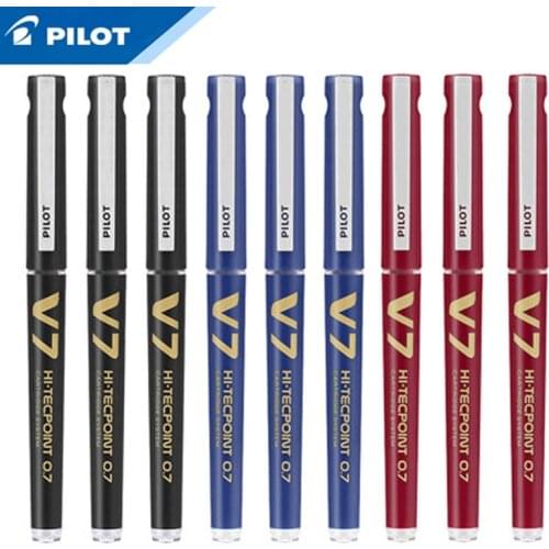 Pilot-V7-Hi-Tecpoint-Cartridge-System-Rollerball-Pen-Medium-Point 0.7mm 6pcs/lot Needle Point Black/Red/Blue/Green/Violet
