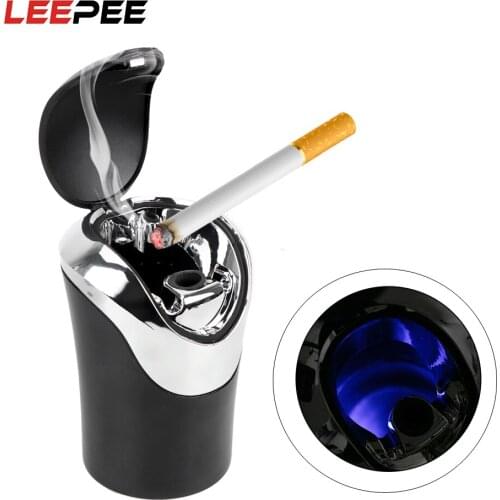 LEEPEE Cigarette Smoke Holder Smoke Ash Cylinder Interior Accessories Multifunction Storage Cup Holder Car Ashtray
