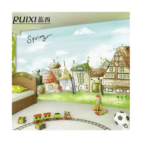 Custom large mural of children bedroom background wall wallpaper lovely fairy tales