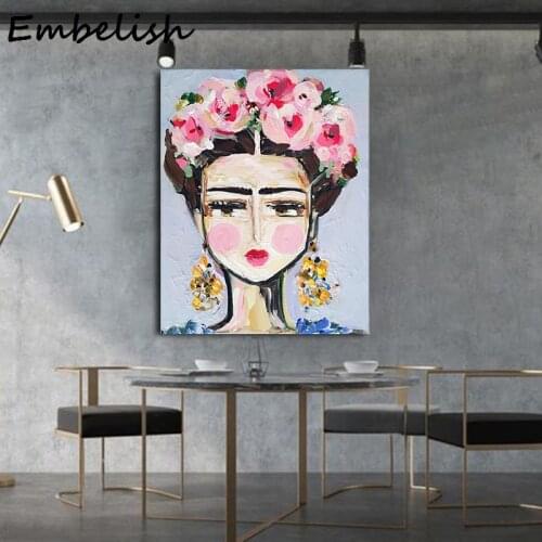 1 Pieces Impressionist Abstract Woman Portrait Wall Posters For Living Room Modern Home Decor Pictures Bedroom Canvas Paintings