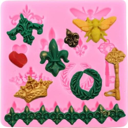 Baroque Scroll Relief Silicone Mold Fondant Cake Decorating Tools Cupcake Topper Molds Chocolate Gumpaste Candy Clay Resin Mould