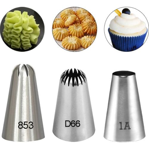 Rose Russian Pastry Tips Icing Piping Cream Nozzles For Kitchen Baking Cake Decorating Tool Confectionery Nozzle #853 #D66 #1A
