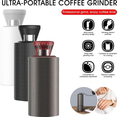 Manual Coffee Grinder Hand Coffee Mill with Adjustable Coarseness Capacity 25g Stainless Steel Conical Burr Kitchen Appliance