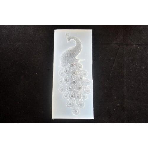 DIY handmade Peacock Ornaments Pendant Silicone Epoxy mold decoratiing molds Jewelry Making Tools For Epoxy Resin Mould