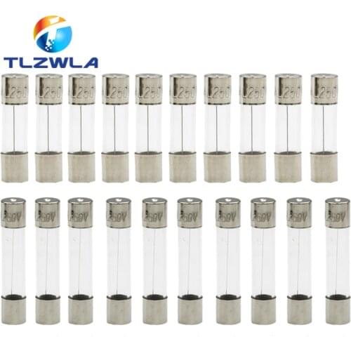 10pcs/lot One Sell 5*20mm 6*30mm Fast Blow Glass Tube Fuses 5x20 6x30 mm 250V 0.5 1 2 3 4 5 6 8 10 15 20 25 30 A AMP Fuse