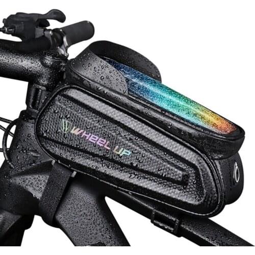 Tube Bike Bag Rainproof MTB Reflective Bicycle Bag Frame Front Top Cycling 7.0 inch Phone Case Touchscreen Bag