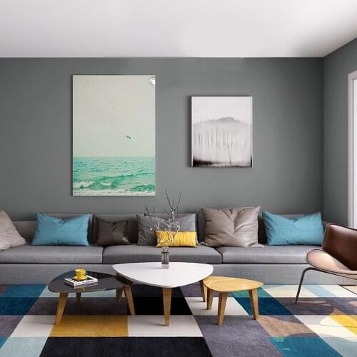 [Waterproof and antifouling] Fashion Gray industrial wind living room wallpaper Nordic style bedroom non-woven wallpaper