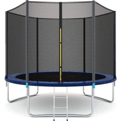 XIANGYU high quality kids outdoor trampolines bed with safety enclosure exercise fitness equipment for kids (10 feet)