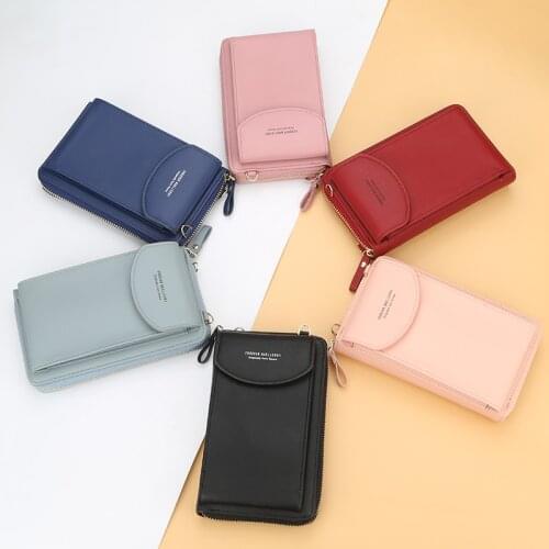 Forever baellerry women wallet vertical crossbody mobile phone wallet zipper clutch wallet кошелек 190013