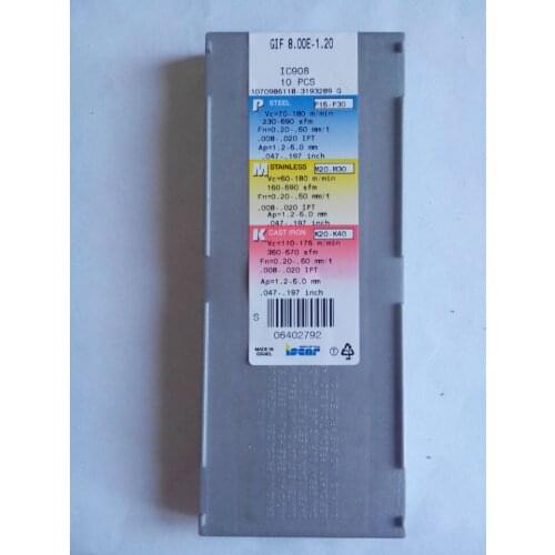 10PCS CARBIDE INSERT GIF8.00E-1.20 IC908