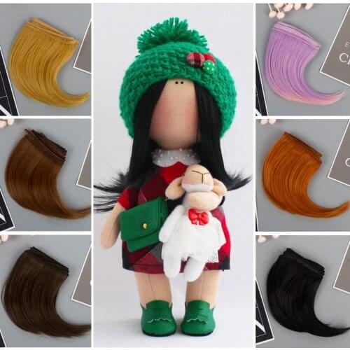 10PCS/LOT Hair BJD Doll 10CM Synthetic Hair For Doll Wigs DIY