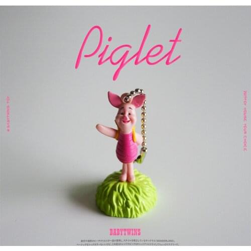 12piece/lot 5cm winnie the pooh the cute Piglet pig pvc figures toys