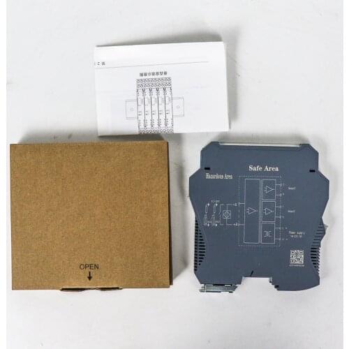 24v power various channels 2 in 2 out relay output isolated barrier intrinsically safe barrier plastic switch safety barrier
