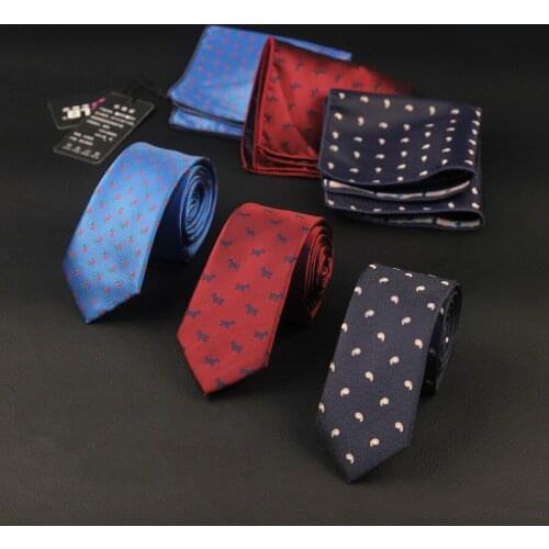 27colors hot Mens polyester silk slim neck ties 6cm and pocket square handkerchiefs set fashion designer wedding suit 50sets/lot