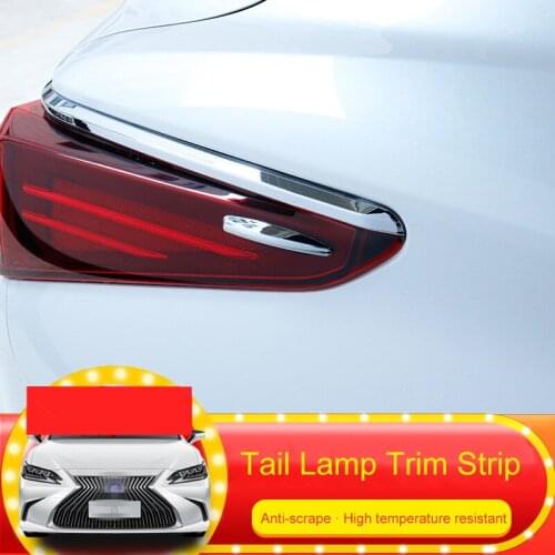 QHCP For Lexus ES200 260 300H 2018-2020 Car Tail Light Decoration Sequin Bullet Head Stickers Exterior Decor Anti-Scratch Strip
