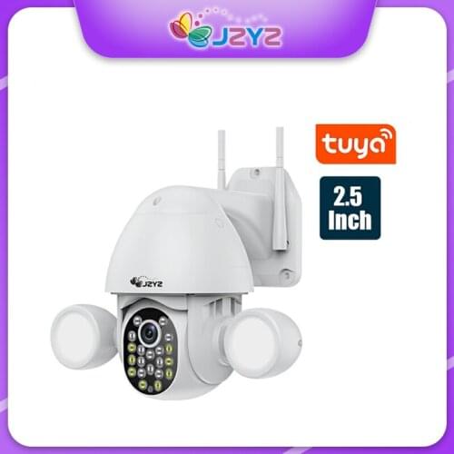JZYZ 5MP/3MP Tuya Smart Life Outdoor Bulb Lamp Camera Wifi IP PTZ IR Night Vision Home Security Auto Tracking Video Surveillance