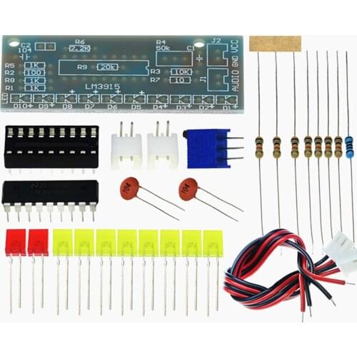 Electronic DIY Production Suite Audio Level Indicator Kit LM3915 DC 9V-12V Audio Indicator Suite