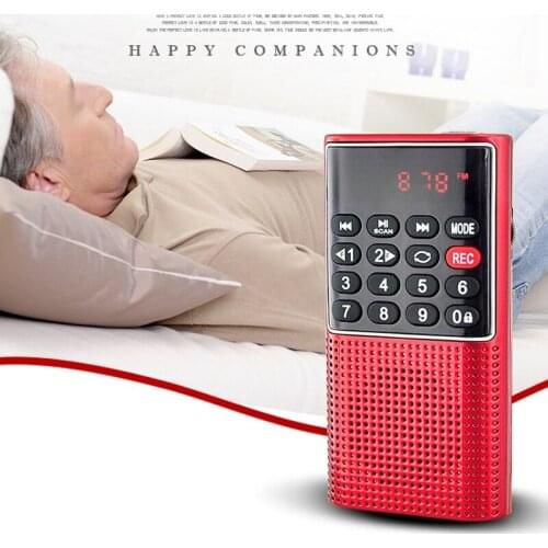 Hot L-328 Mini Portable Pocket FM Auto Scan Radio Music o MP3 Player Outdoor Small Speaker with Voice Recorder