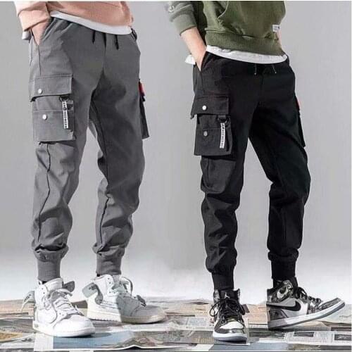 Summer New Mens Bib Overall Casual Beam Feet Slim Pants Trunks Mens Pants Joggers Pants Street Wear