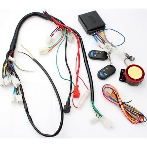 Motorcycle Coil-Loom Remote-Speaker Start-Switch For ATV Cross-country motorcycle 70 90 110 125CC Whole vehicle wiring harness